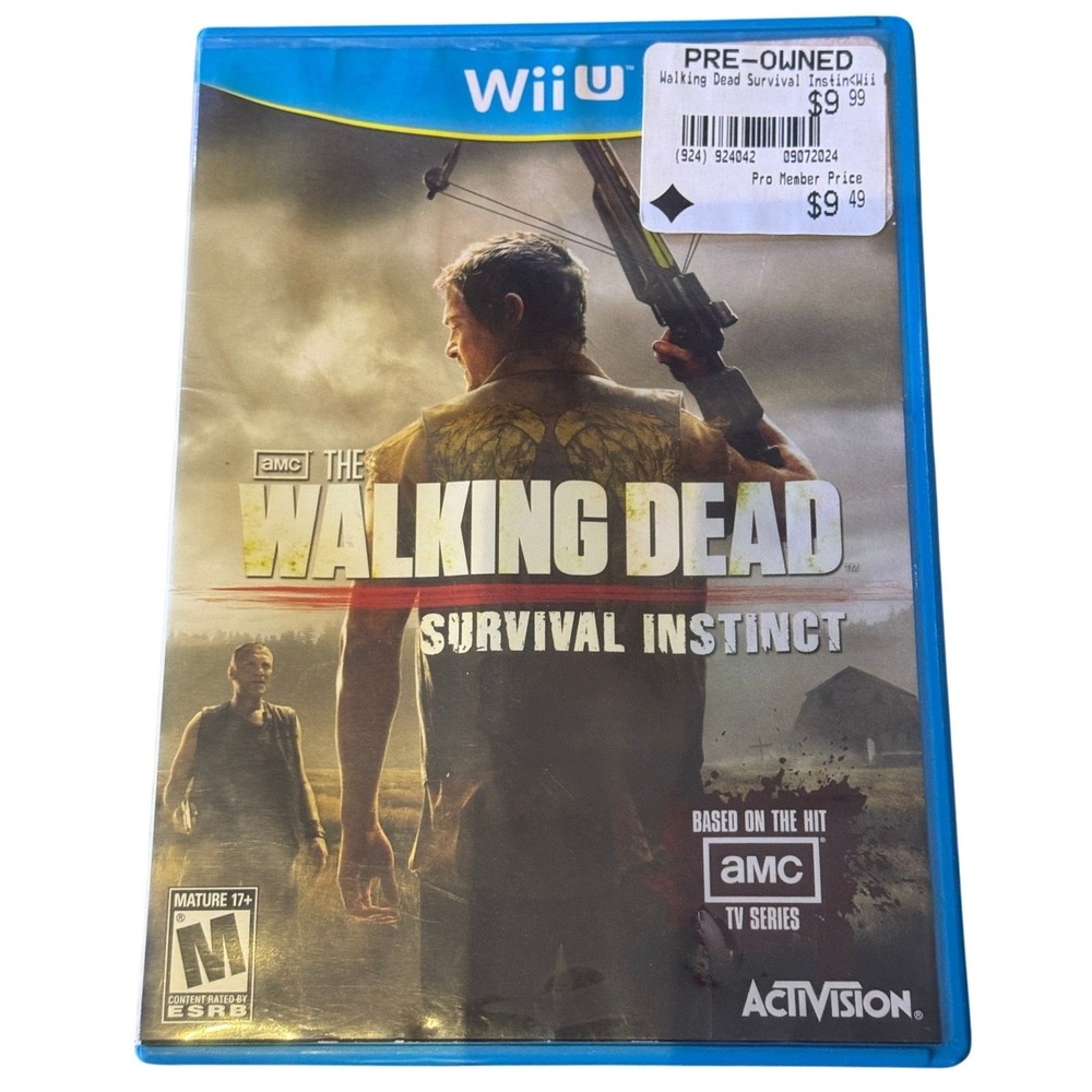The Walking Dead Survival Instinct Nintendo Wii U Activision Game Daryl Dixon‎